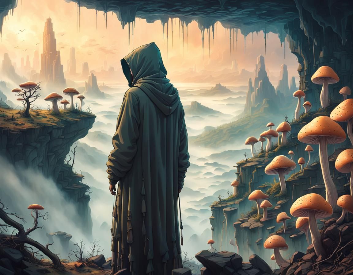 Mystical City View: Epic Digital Matte Painting