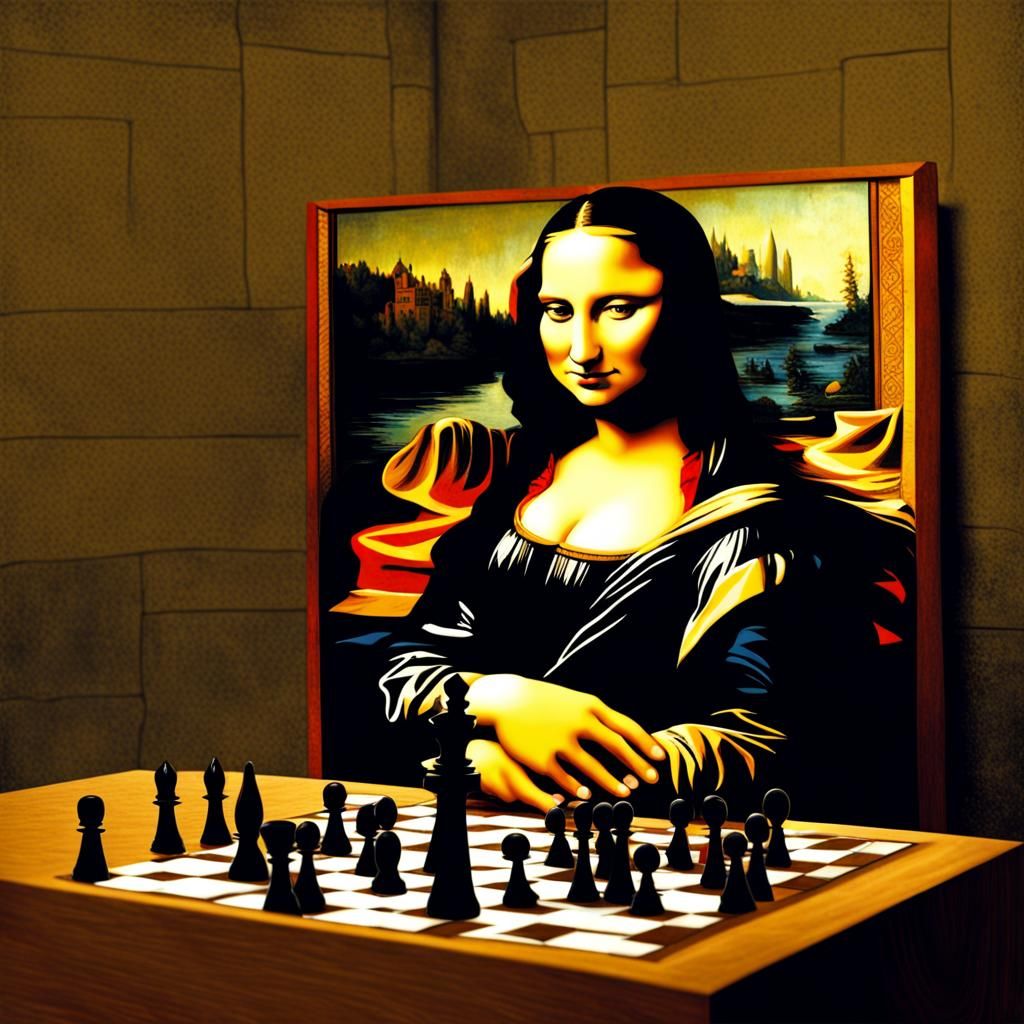 Mona Lisa Plays Chess