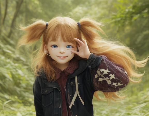 AI Generated Image of a Cute Face