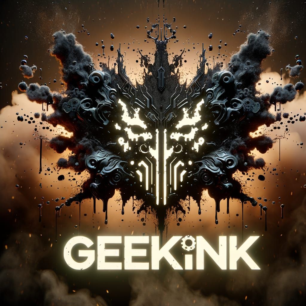 Enigmatic Inkblot Banner Reveals Superhero Symbols