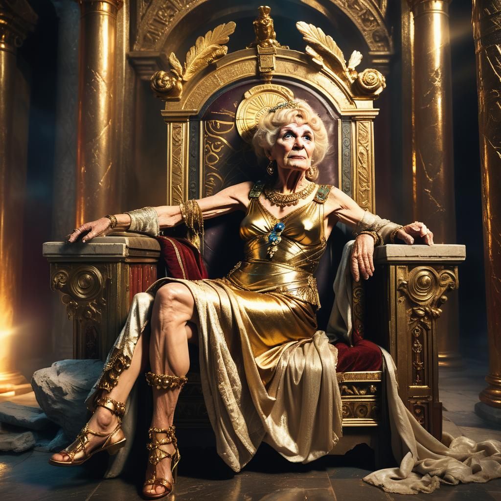 Transvestite as Messalina in Ancient Rome, Alma-Tadema Style