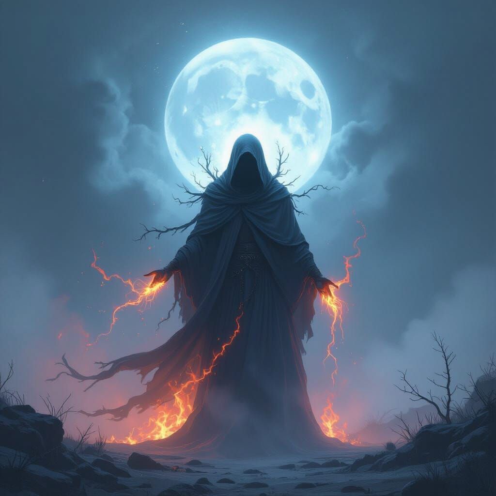 Ethereal Soul Escapes Fiery Icy Embrace