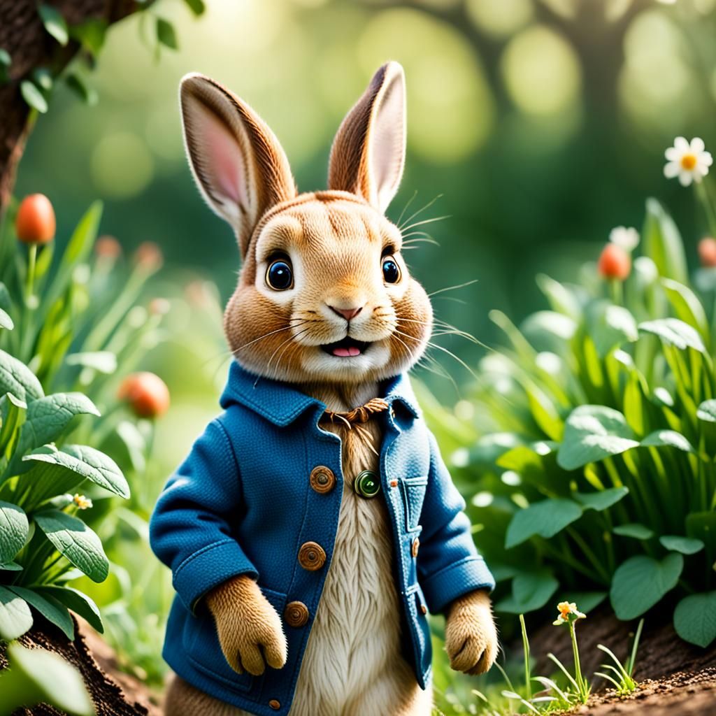 Peter Rabbit Portrait in Natural Light