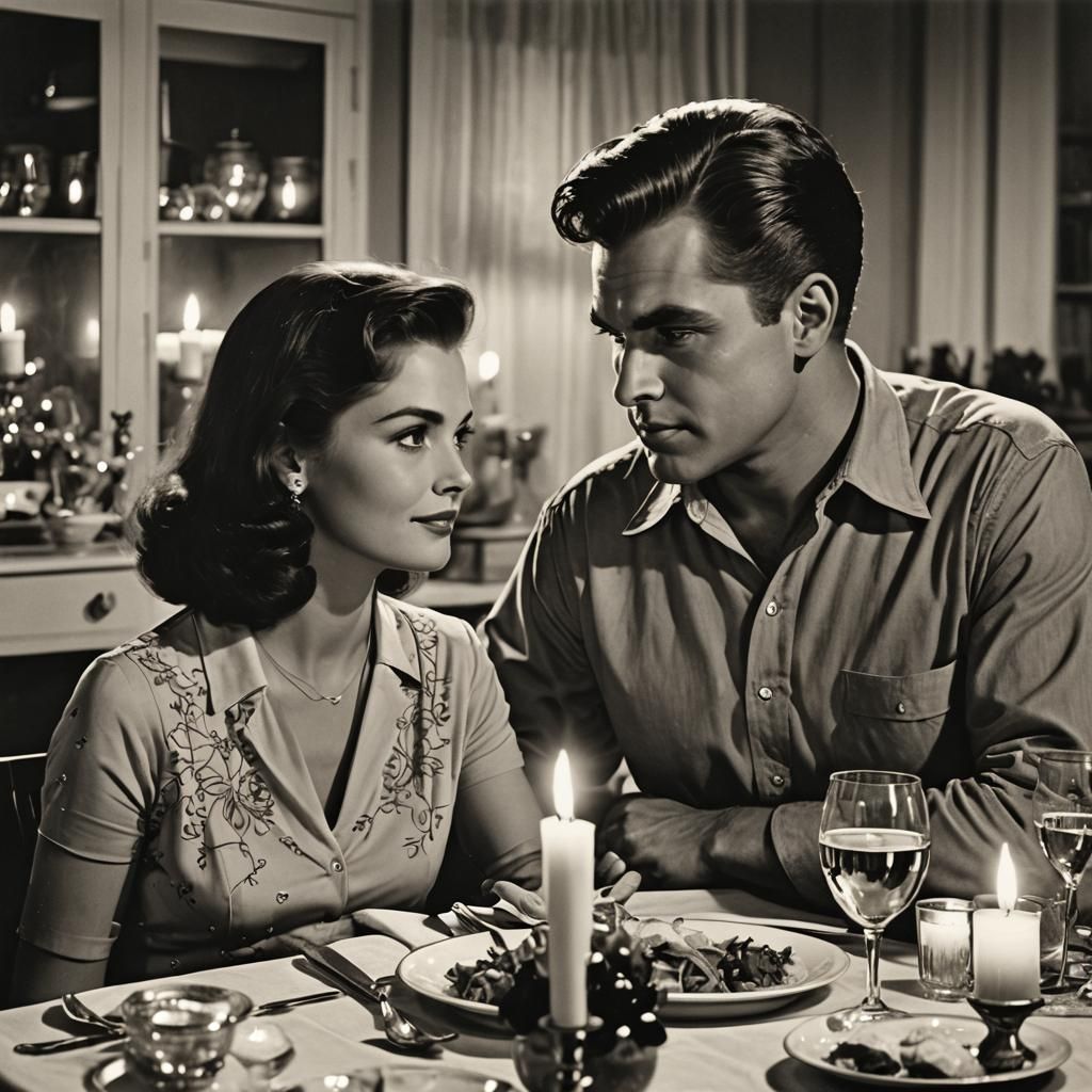 Romantic Dinner in Jack Kirby Style