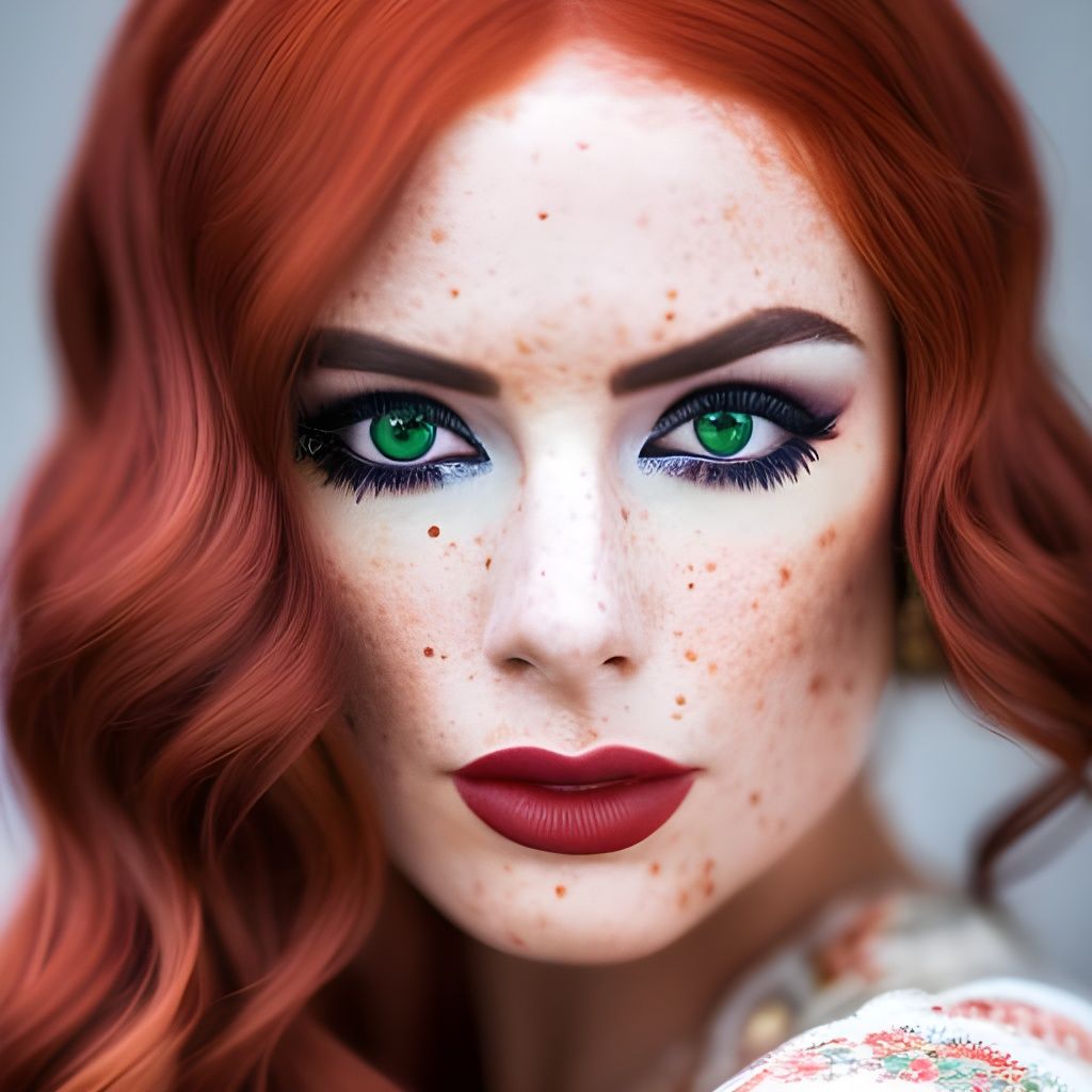 EasteReds - Portrait #8: Melania (Freckles, Finally!)