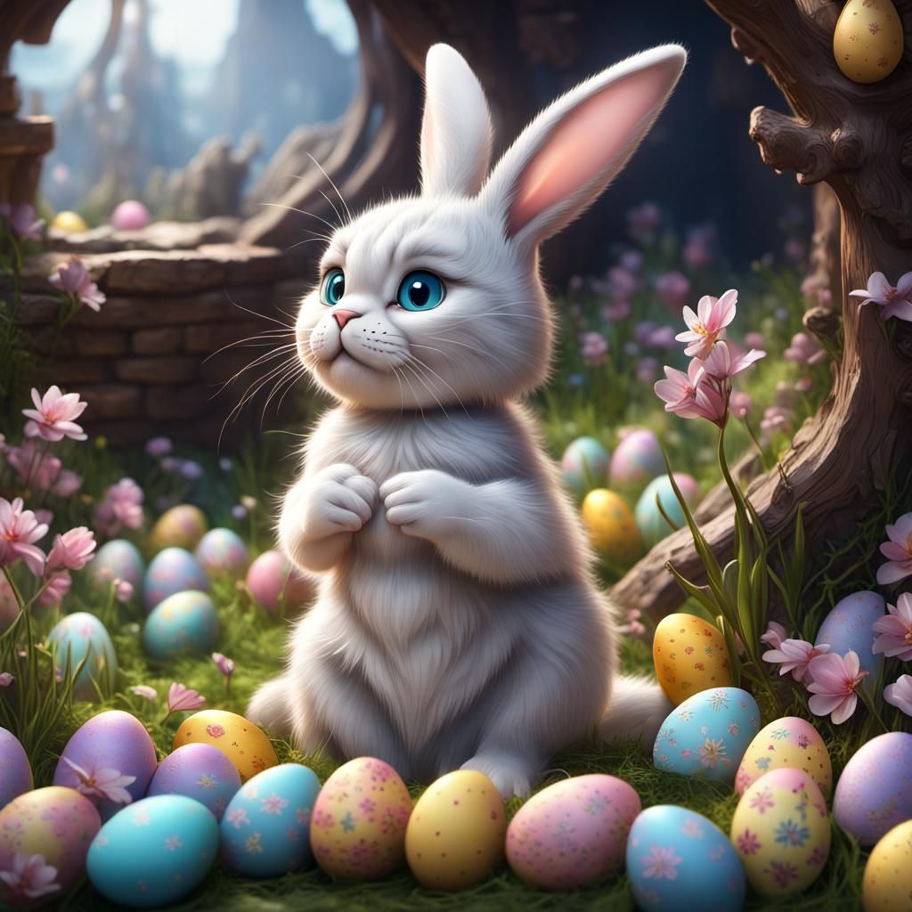 Easter Cat or Bunny? Anyway, the taste is about the same!