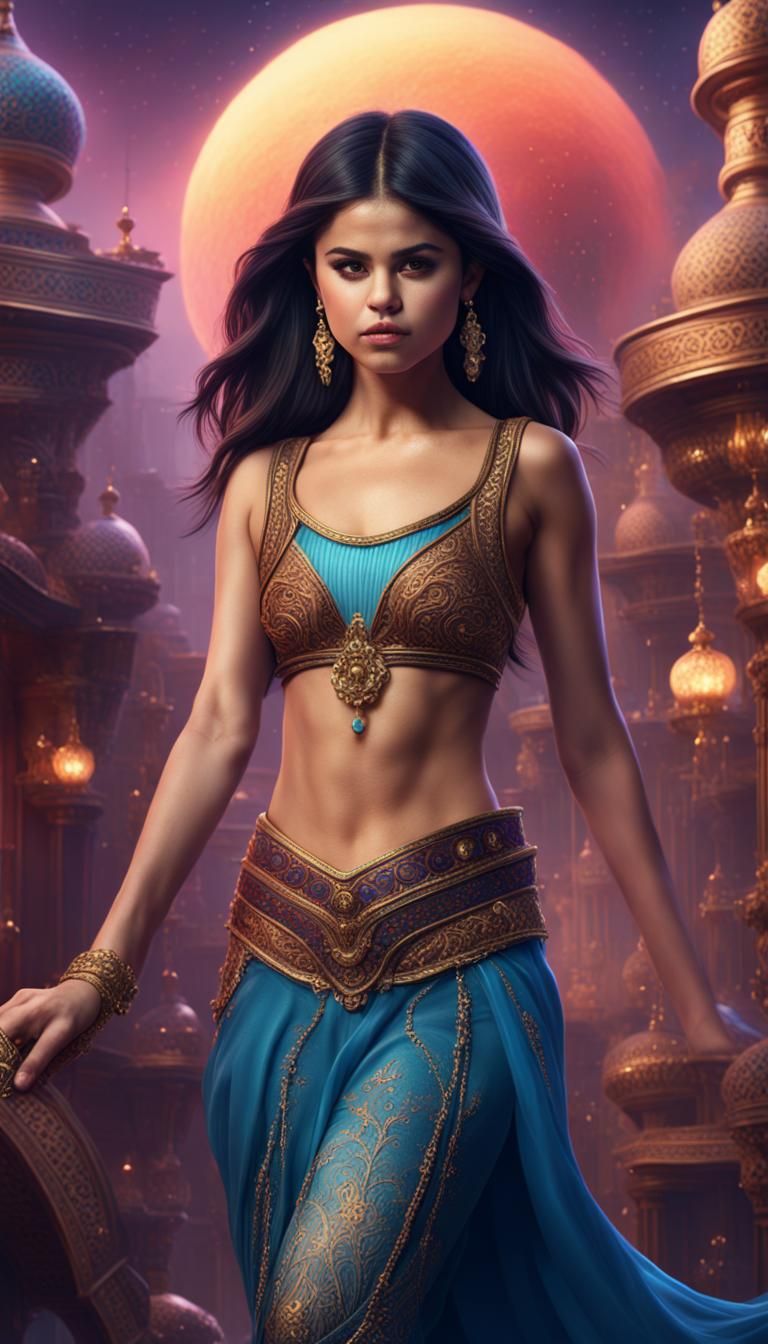 Selena Gomez as a Genie