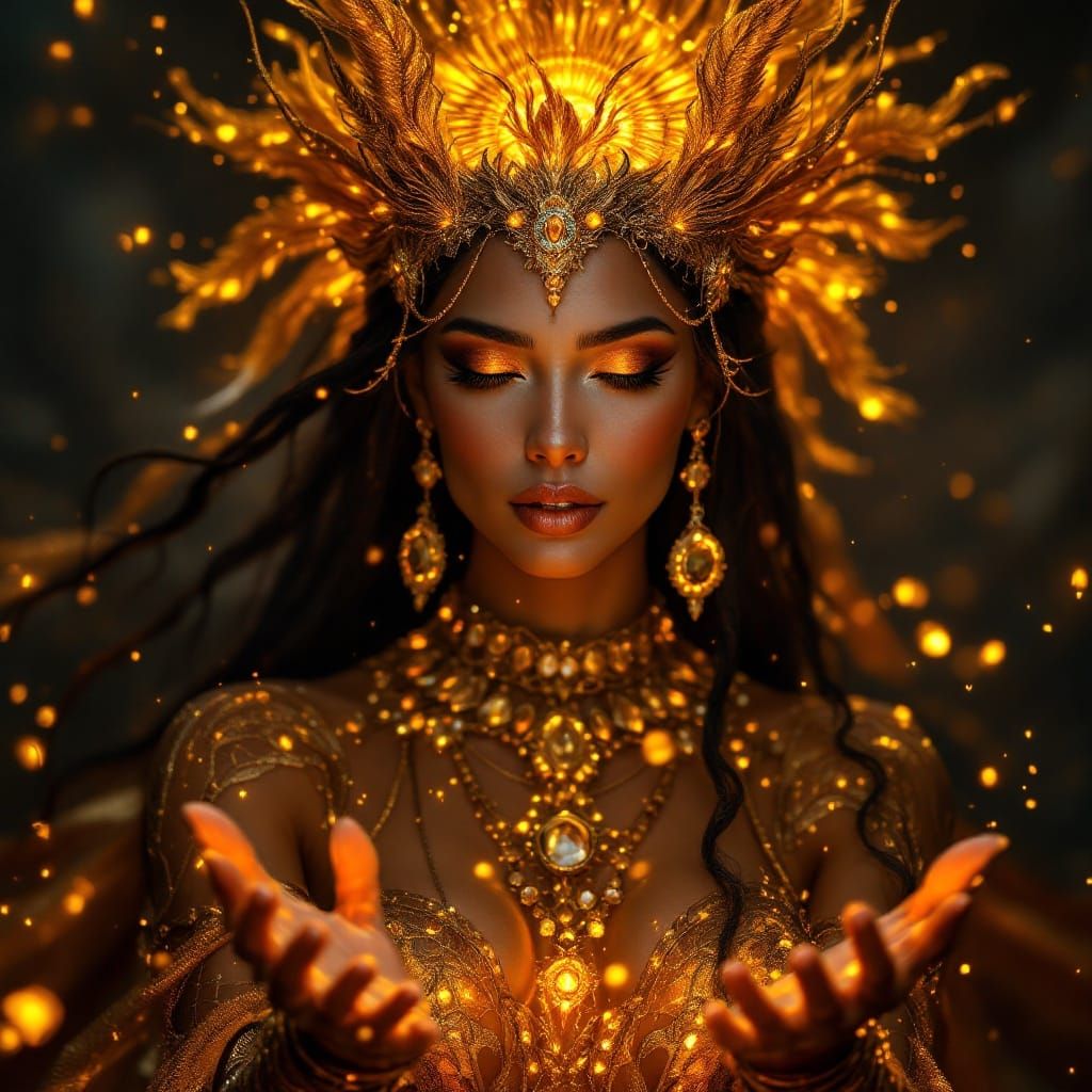 Priestess of the golden light