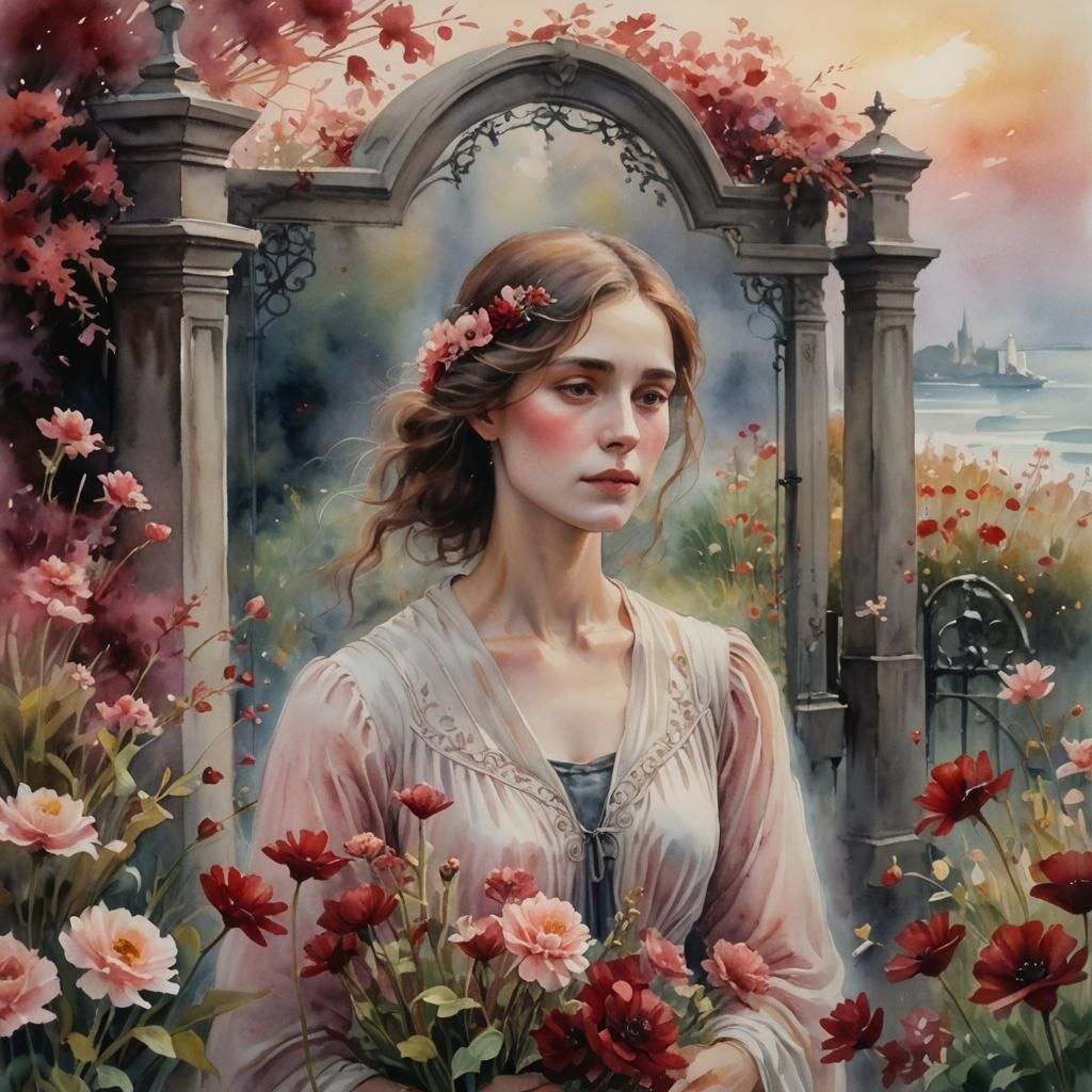 Sinking in Pastel Paradise with Impressionistic Watercolor