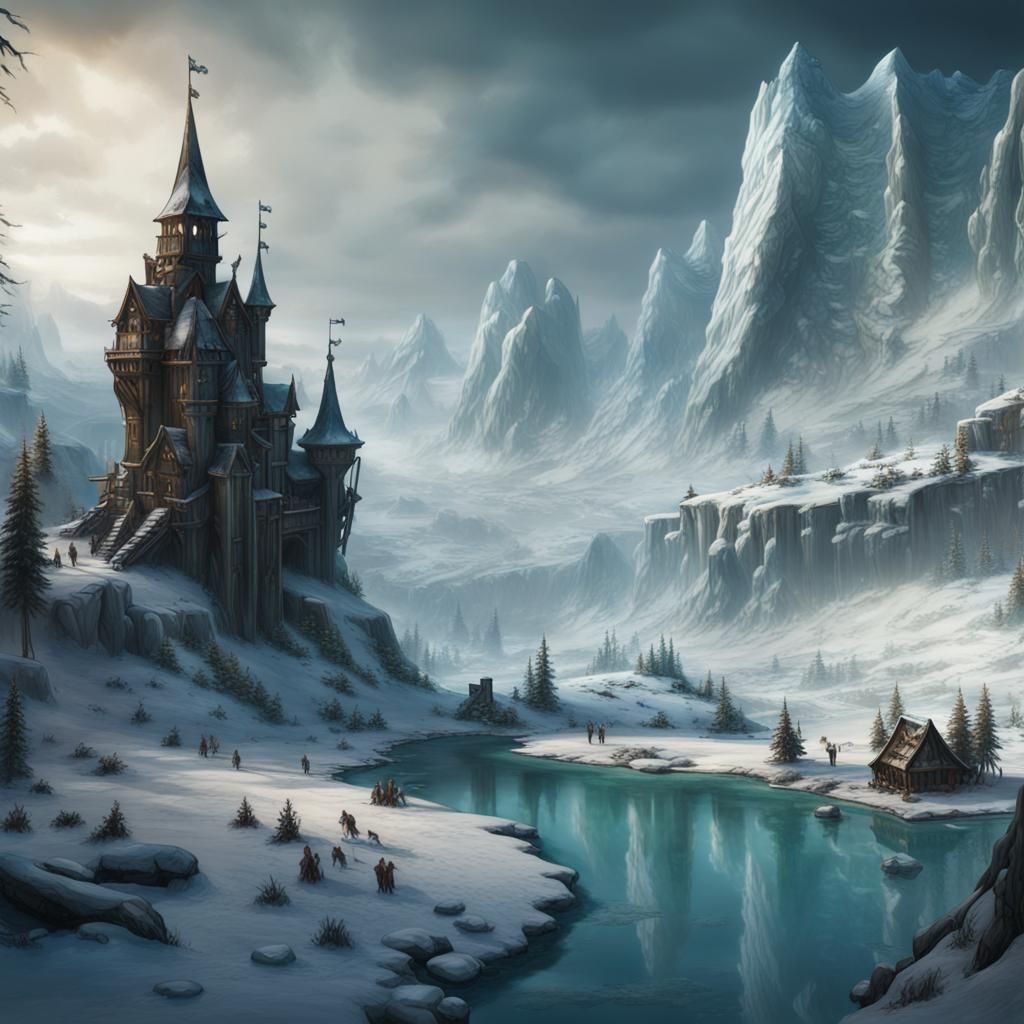 Fantastical Icewind Dale Concept Art in Deep Color