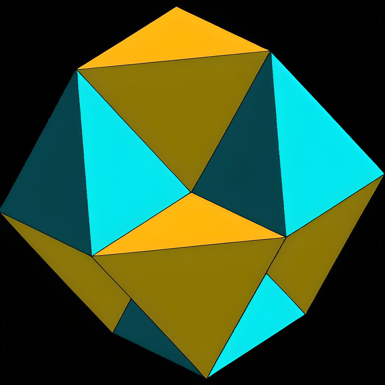 Luminous Metallic Octagon in Cosmic Starry Sky