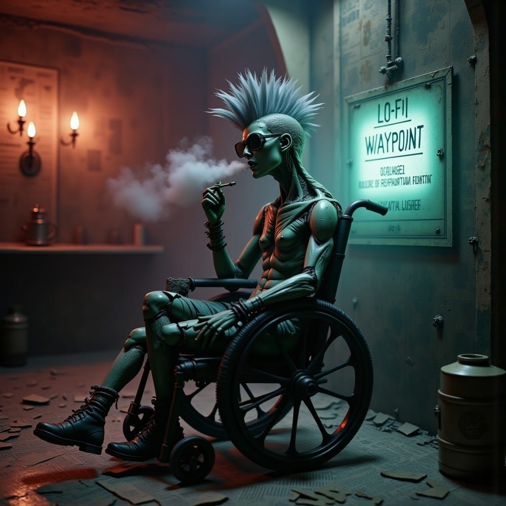 Creation Summary by Vincent 
Steampunk Chieftain amidst Cosmic Dystopia