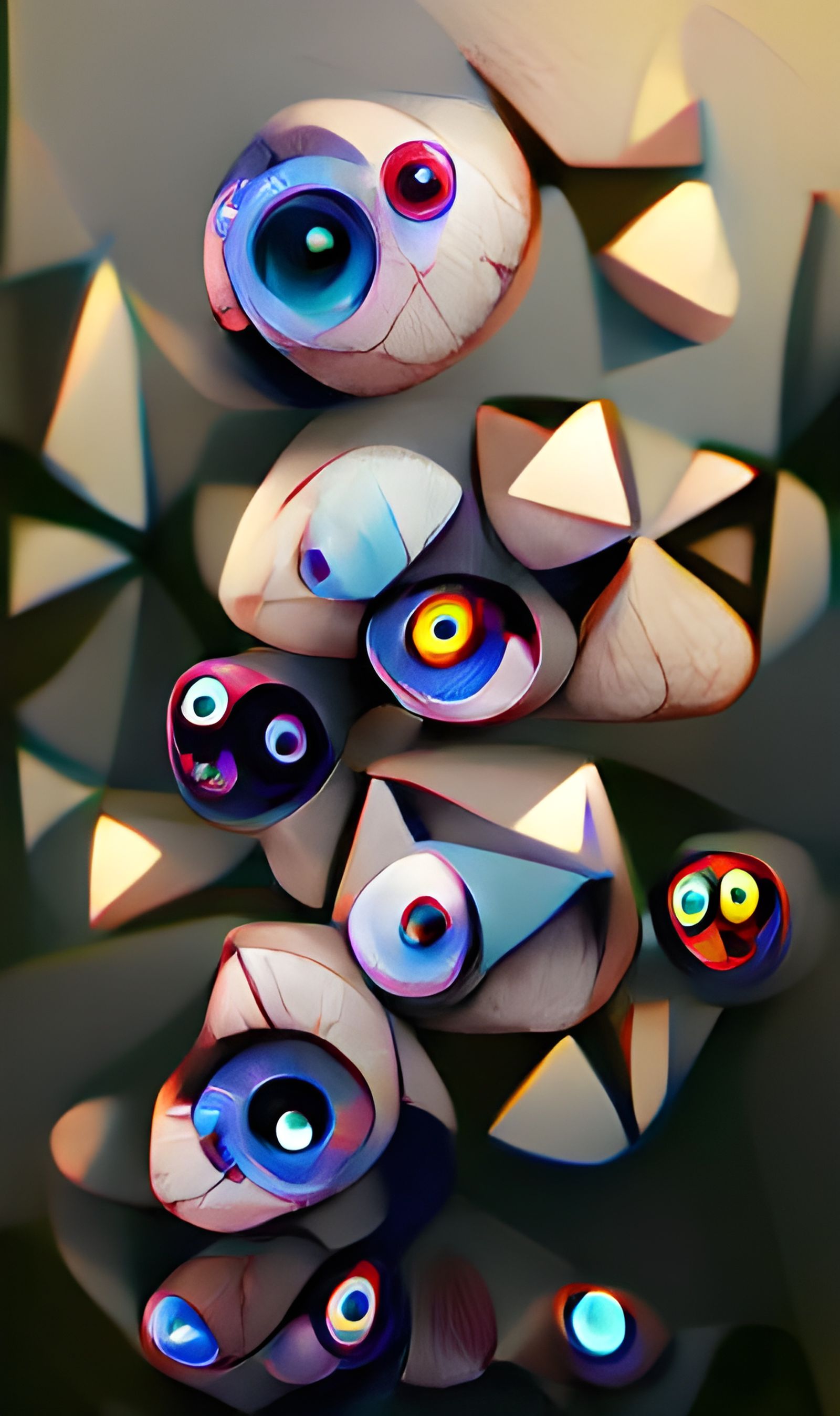 Geometric Eyeball Digital Art