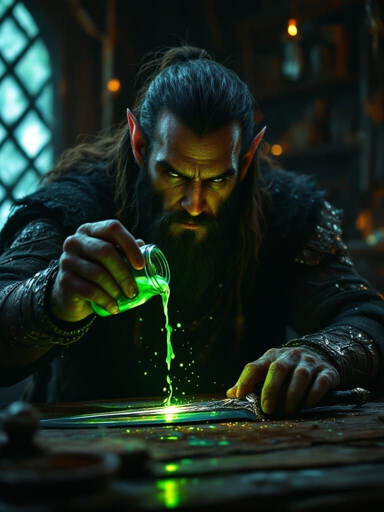 Dark Mystic Assassin Prepares Deadly Poison in Mysterious Ca...