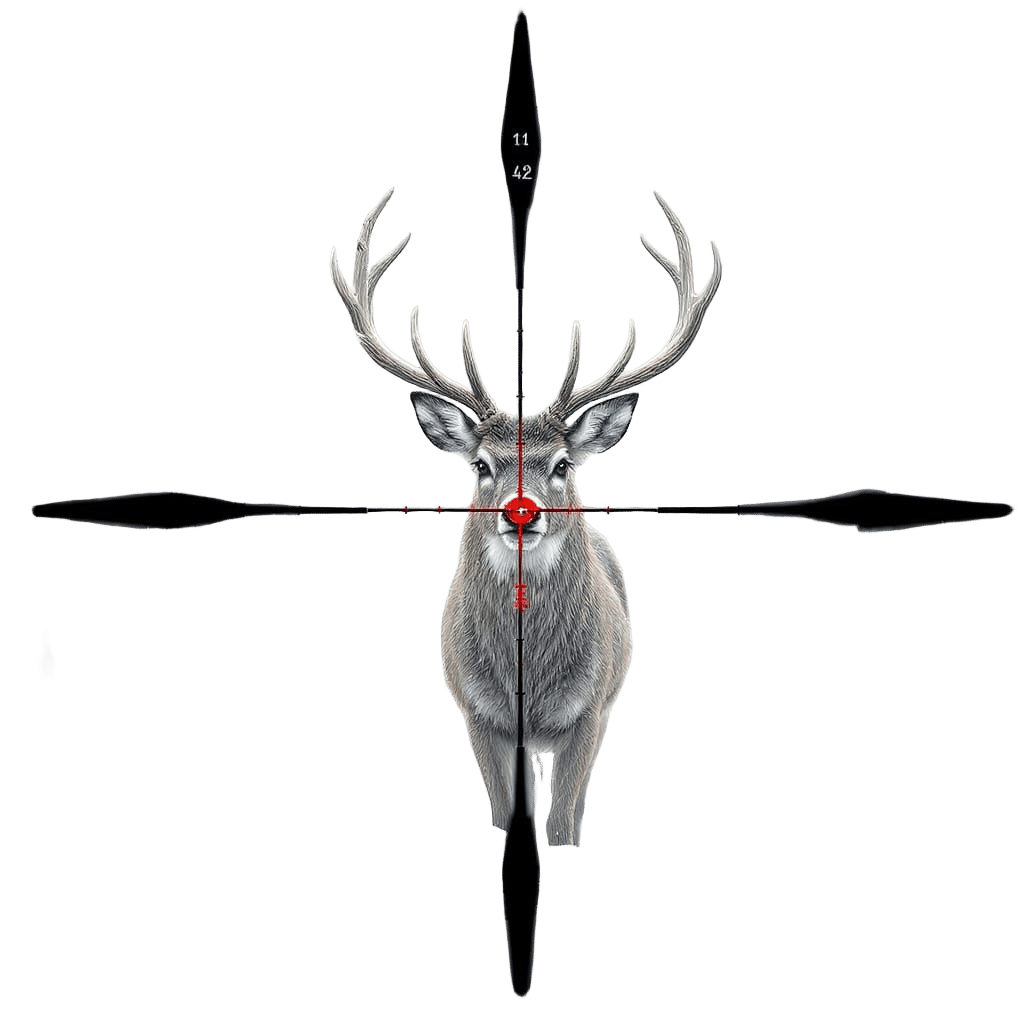 Deer in Sniper Scope Cinematic Illustration