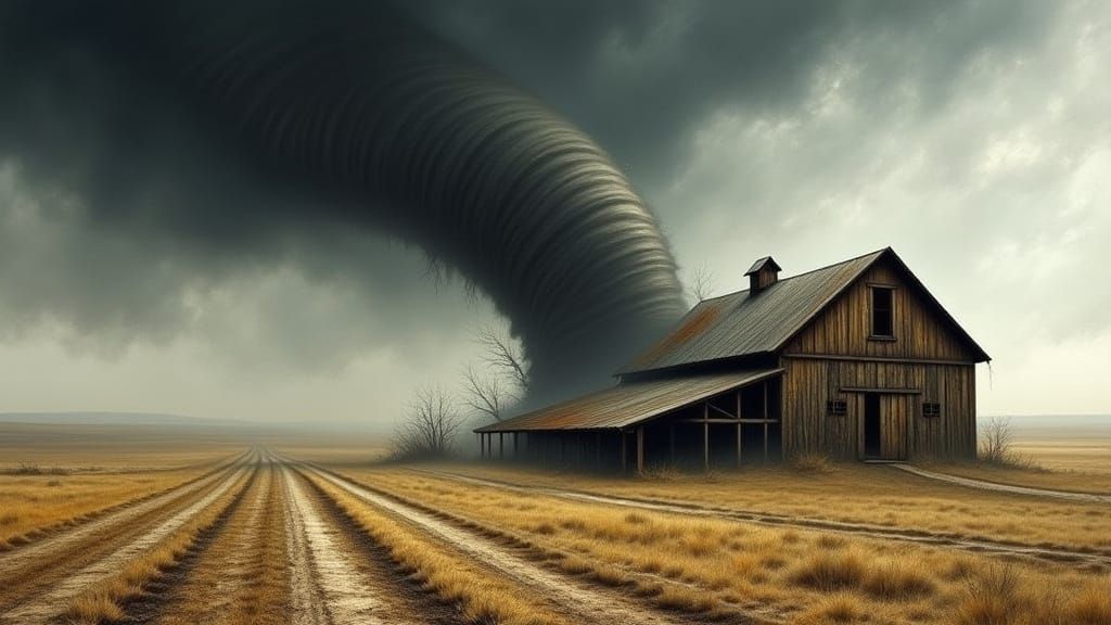 Depression Era Farm Torn Apart by Fierce Tornado