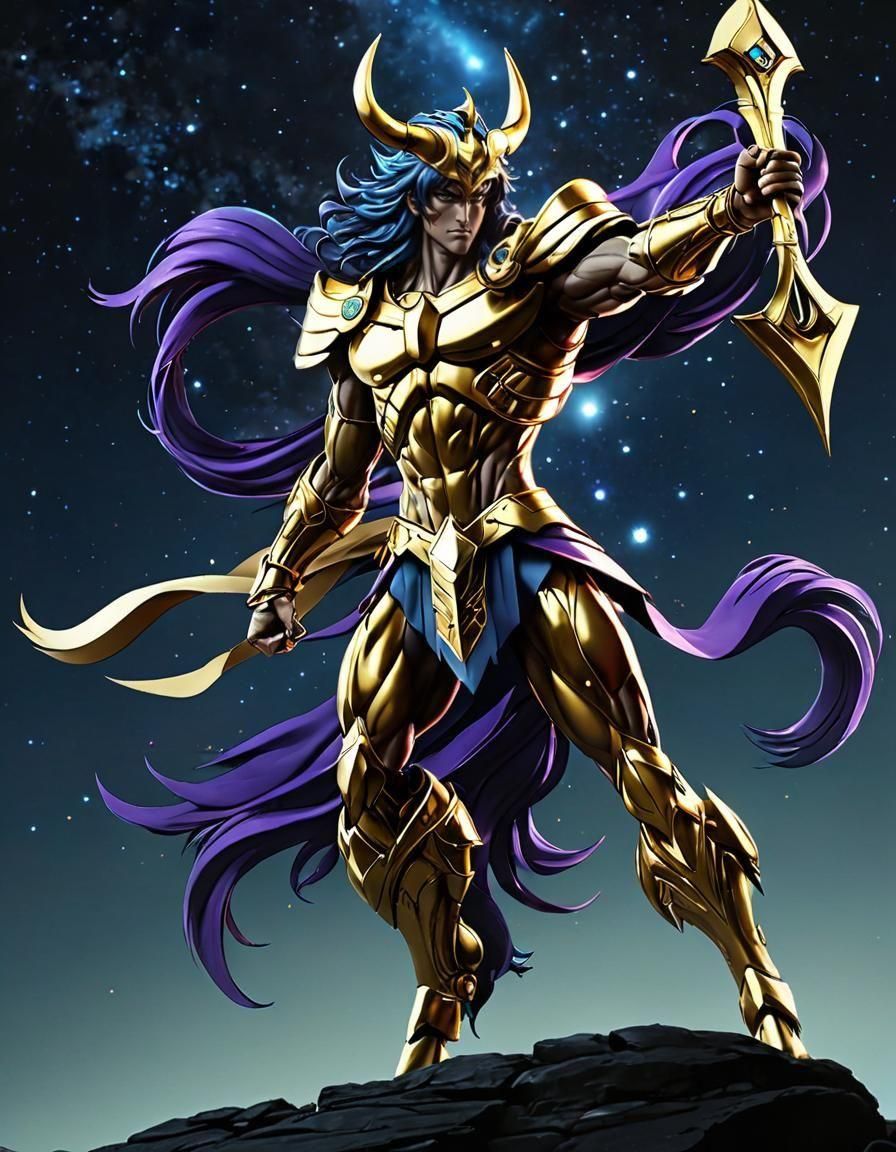 Sagittarius Zodiac Centaur in Anime Style