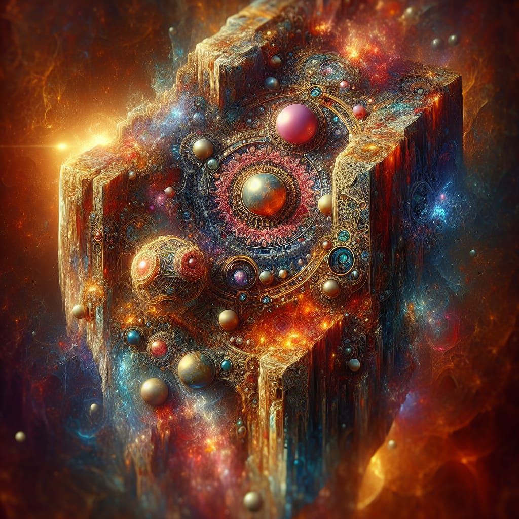 Detailed Magic Stone Concept Art in Matte Painting Style