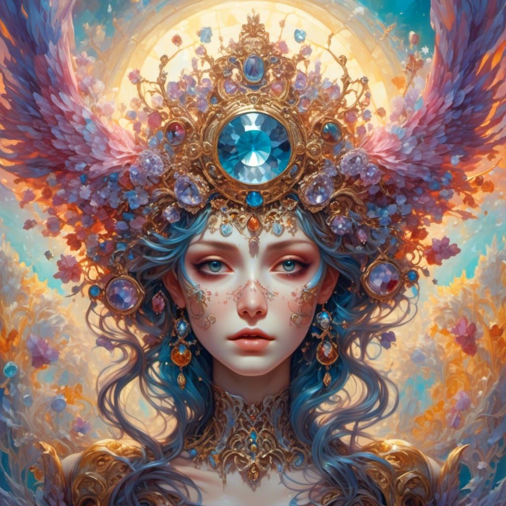 Crystallized Photorealistic Structures in Split-Complementar...