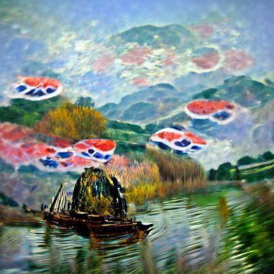 Impressionist Landscape after Claude Monet