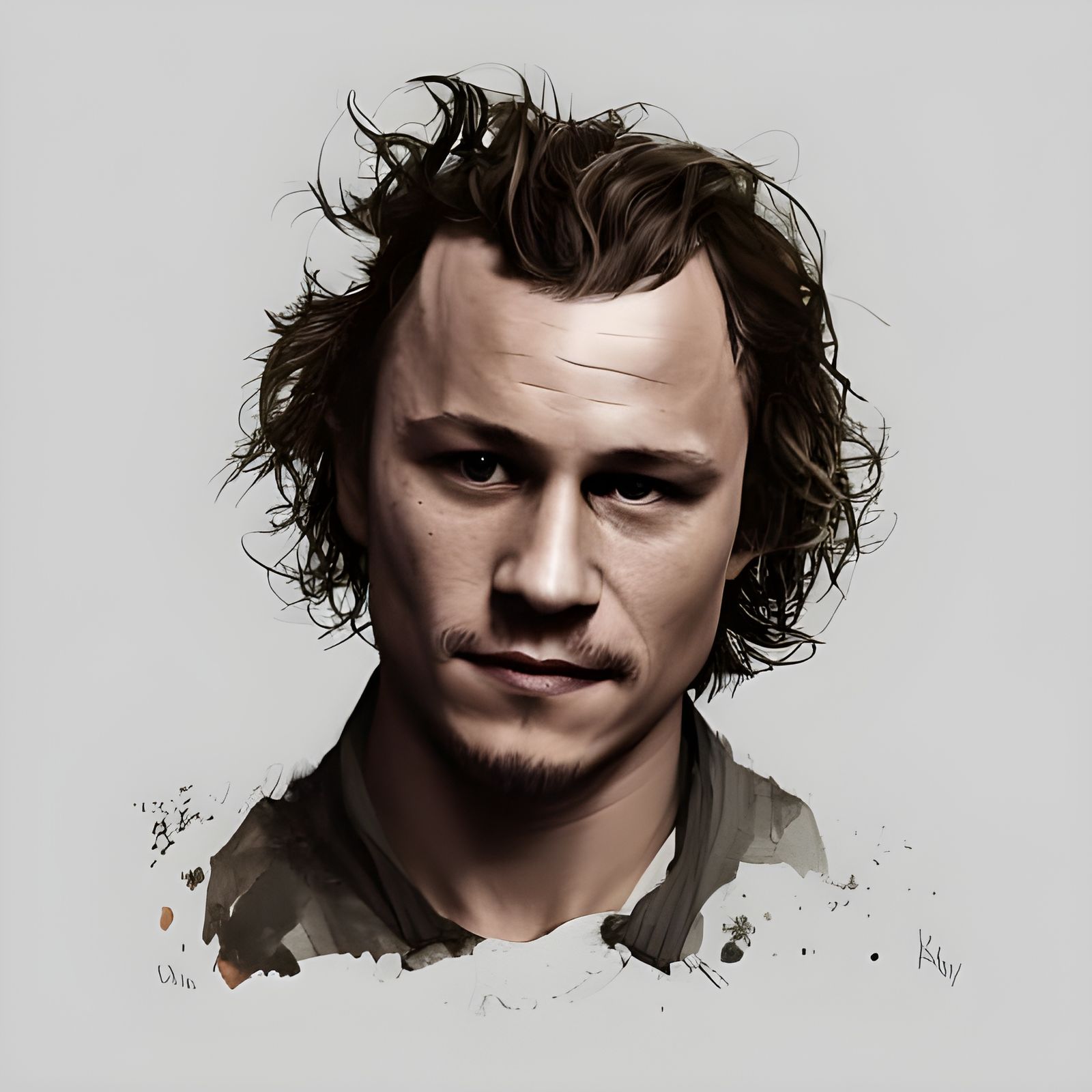 Hyperdetailed Portrait of Heath Ledger by Rutkowski