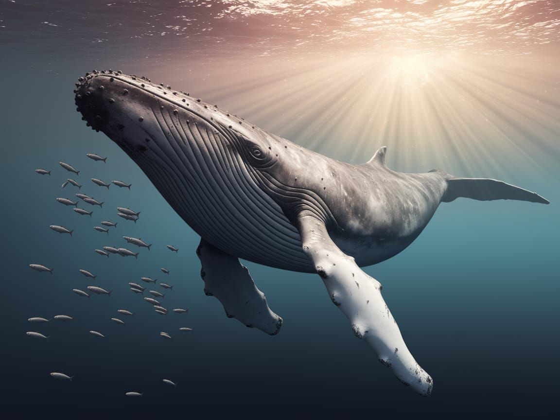 Stunning Humpback Whale Portrait in Photorealistic Detail