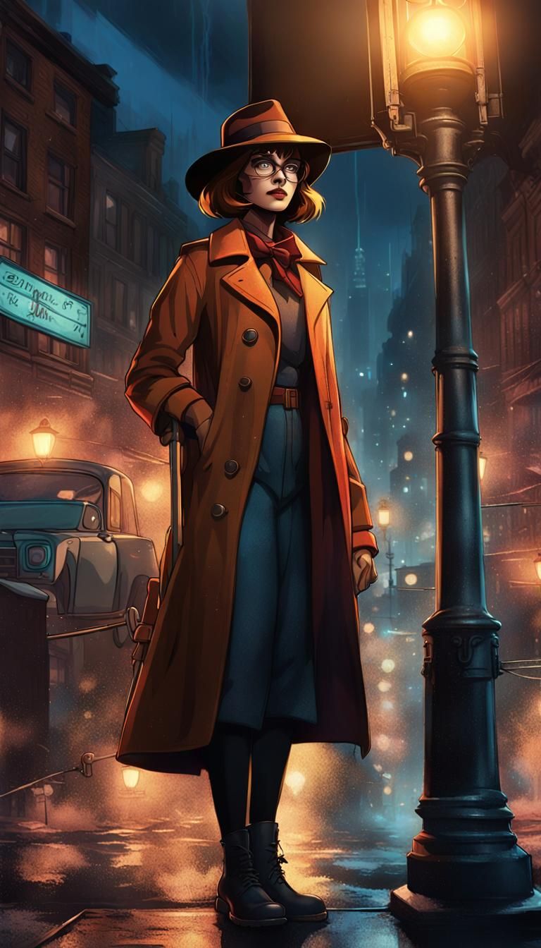 Gritty Velma Concept Art Portrait
