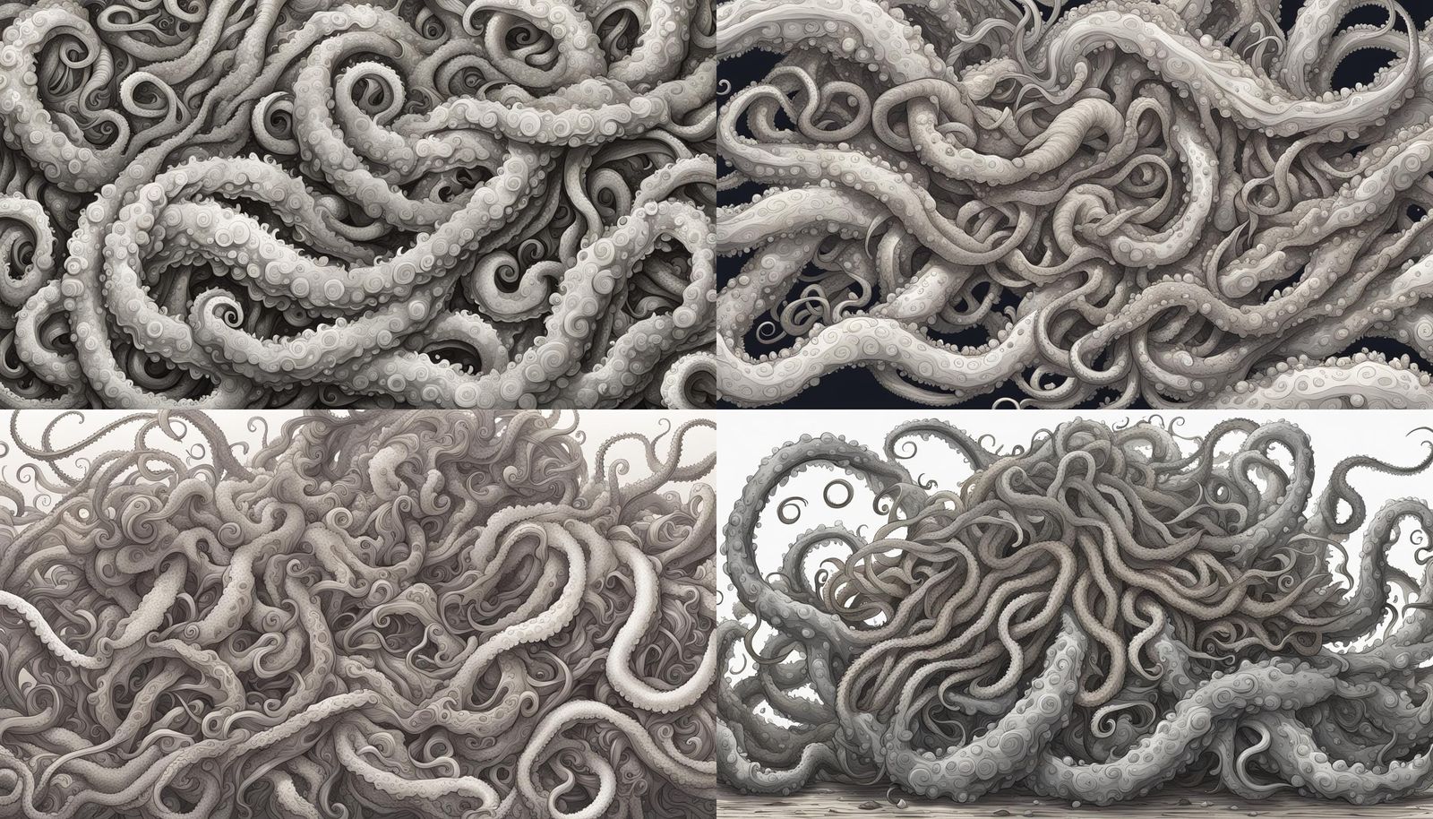 Furry Tentacle Mass: A Surreal Creature