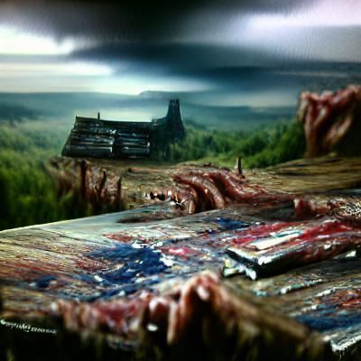 Evil Dead Inspired Matte Painting
