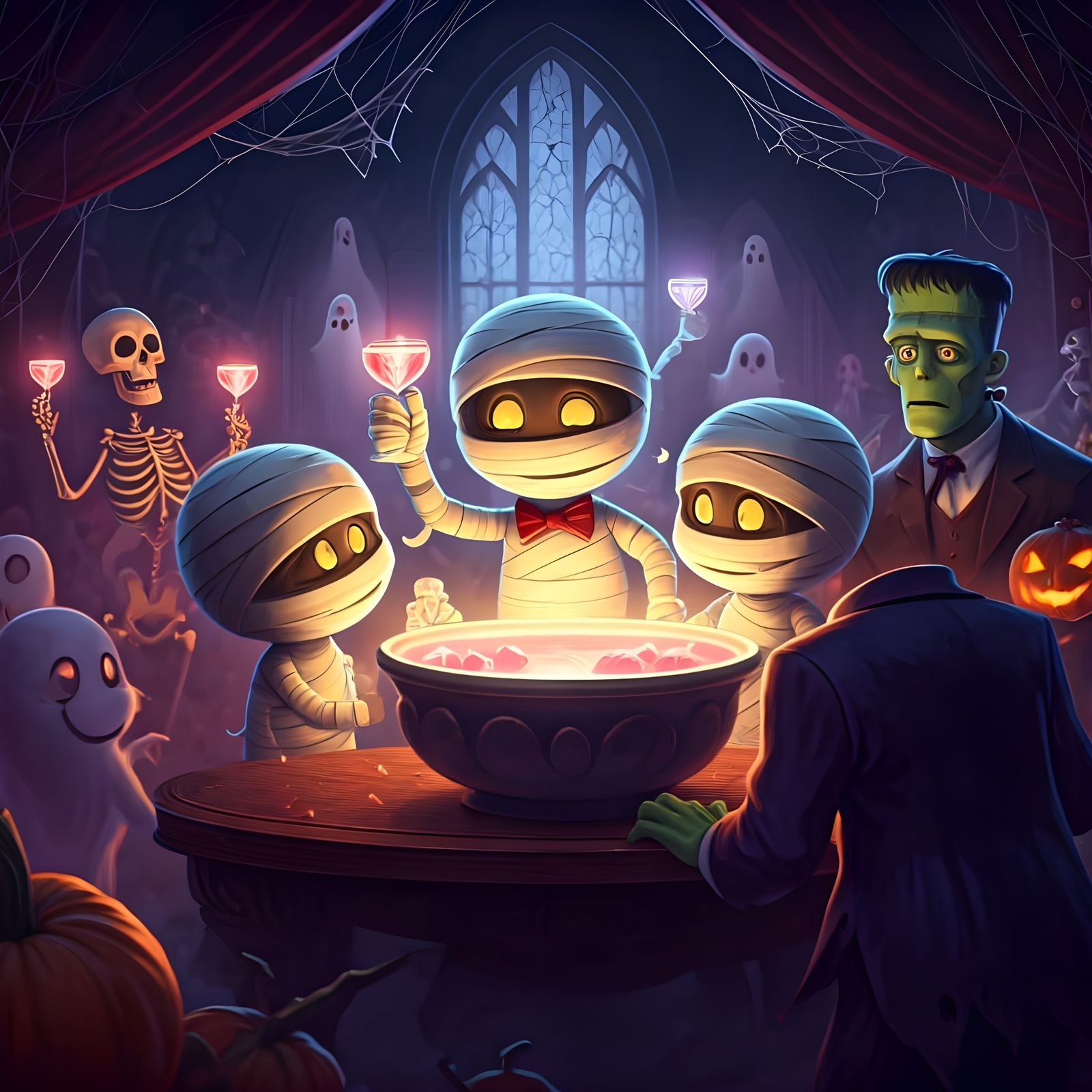 Pixar Mummies' Halloween Prom Party