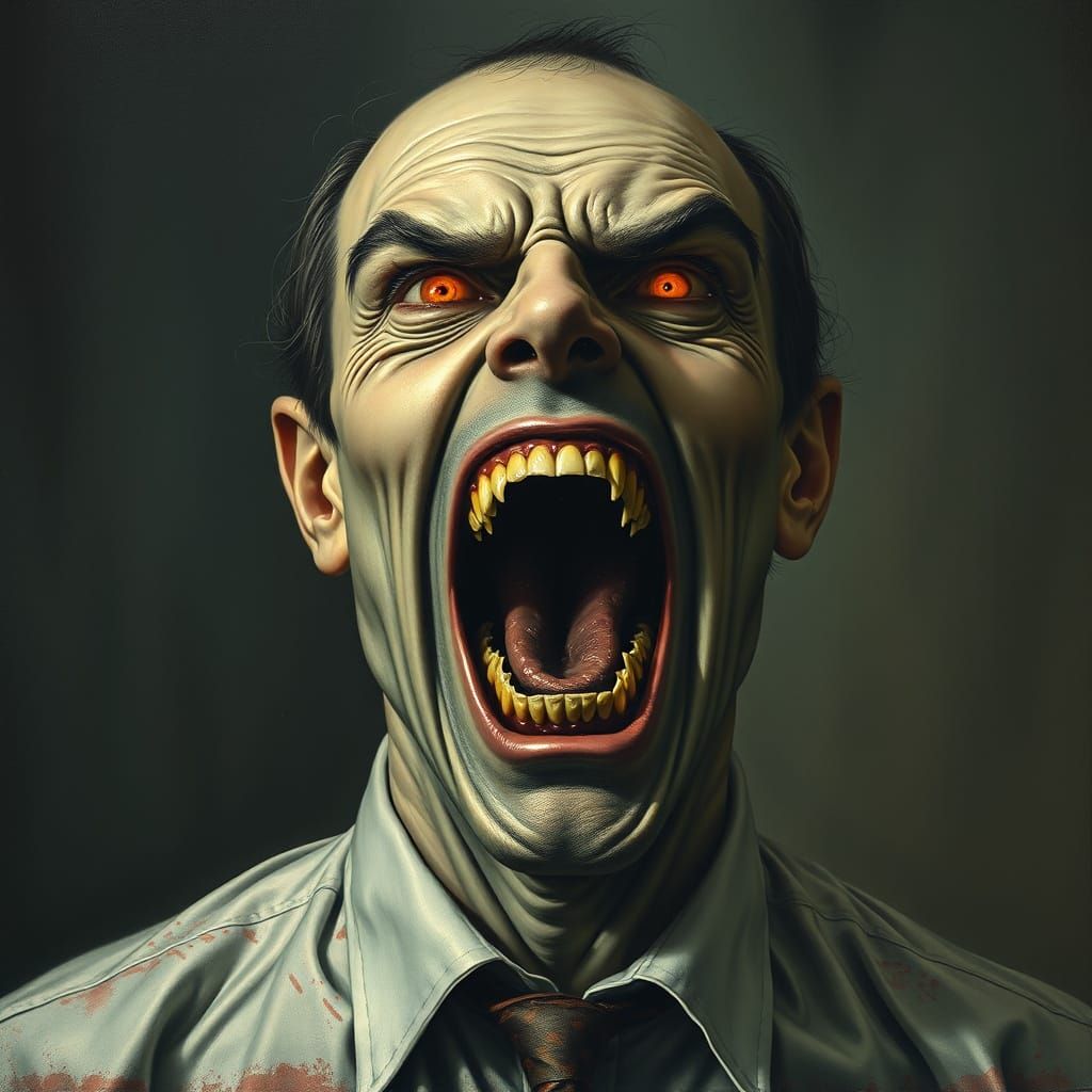 Sociopathic Man Unleashes Mirthless, Maniacal Laugh