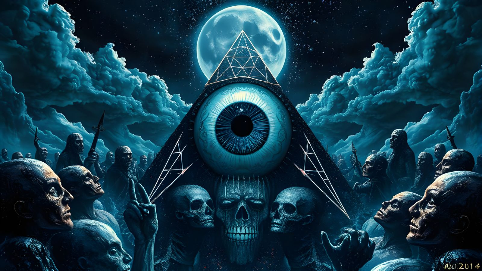 Images Of The Sacred Psytrance Eyeball Pyramid Cult (Continu...