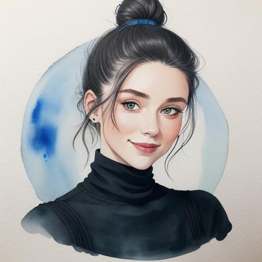 Girl smile whit beauty eyes