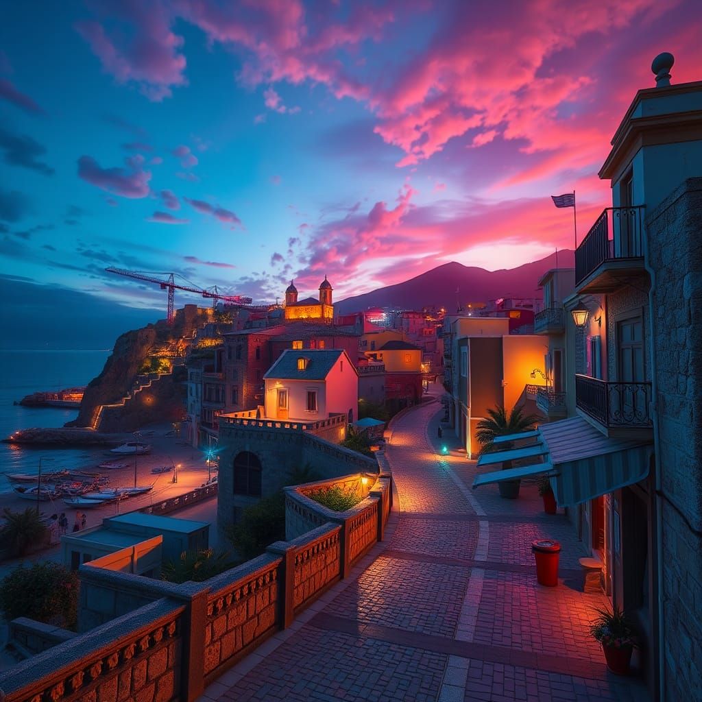 Argeles Sur Mer: GTA 5 Style Mediterranean Dusk