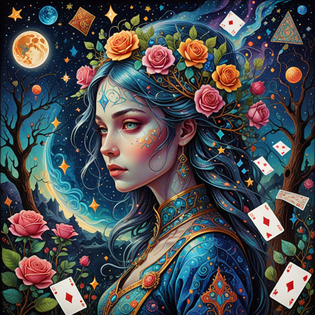 Surreal Alice Enters Dreamlike Realm of Twinkling Stars and...