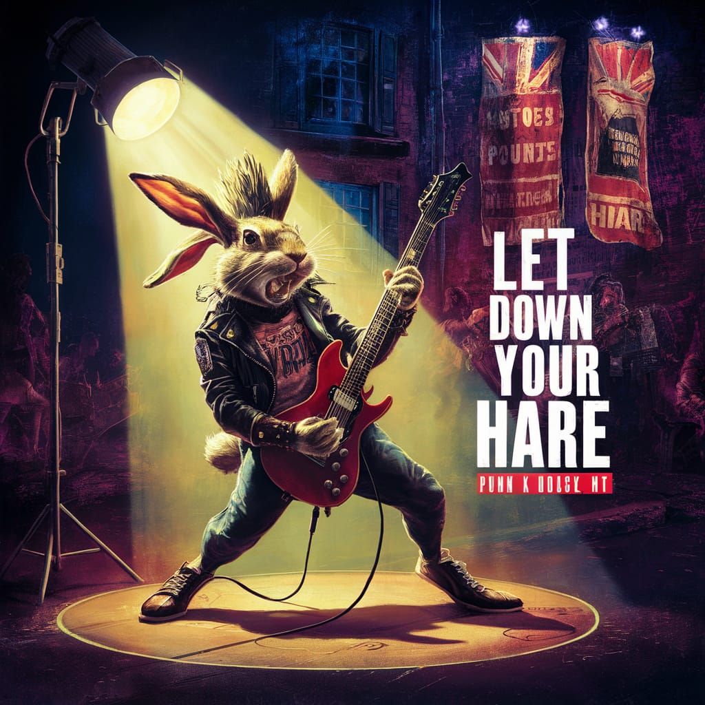 Punk Rabbit Album Art: "Let Down Your Hare"