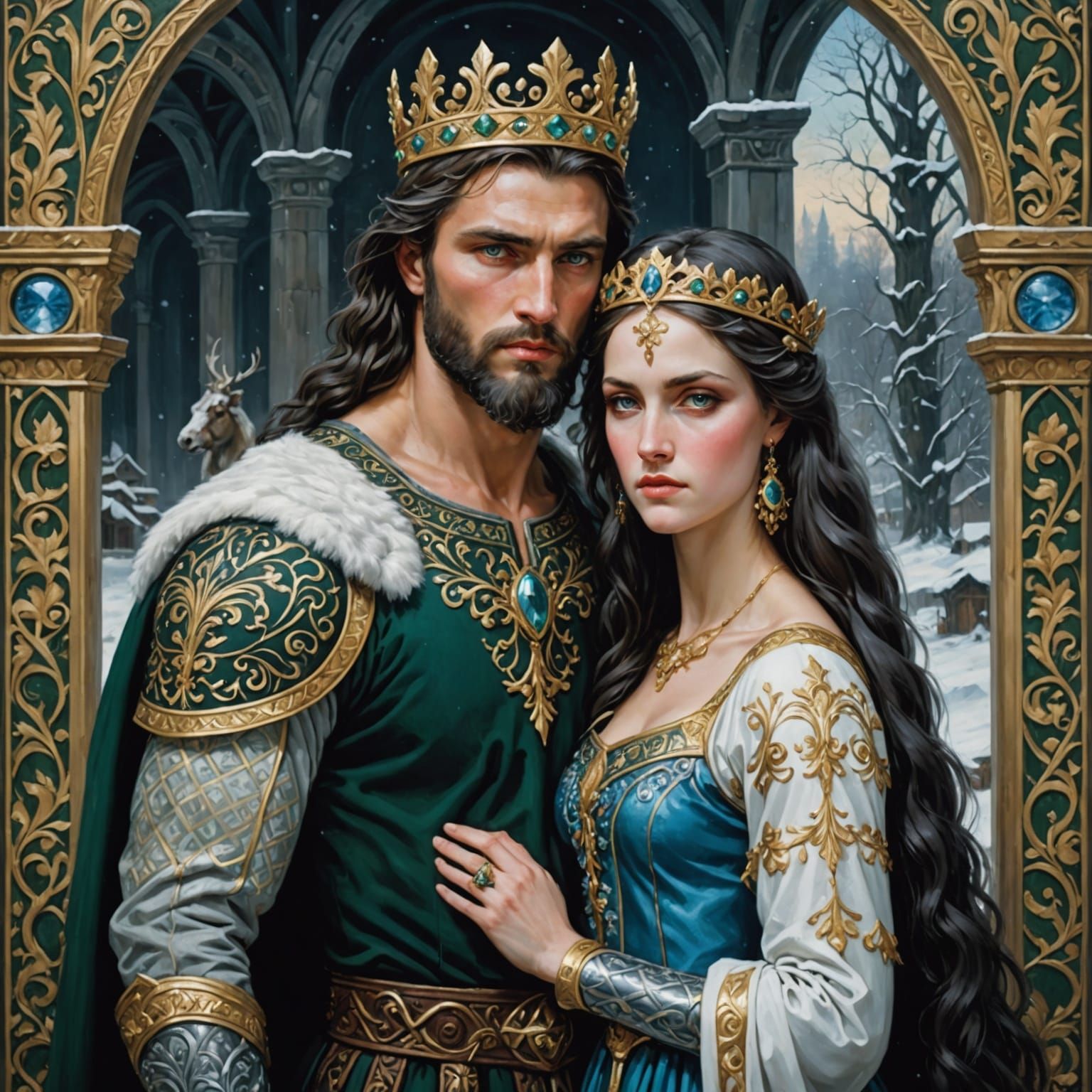 Jarilo and Morana: Slavic Gods in Stable Core Style