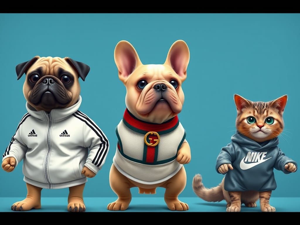 Anthropomorphic Animals Compete in Wimbledon Finals