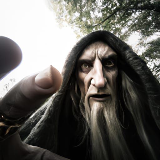 Dark Elf Magician Portrait with Ambient Lighting