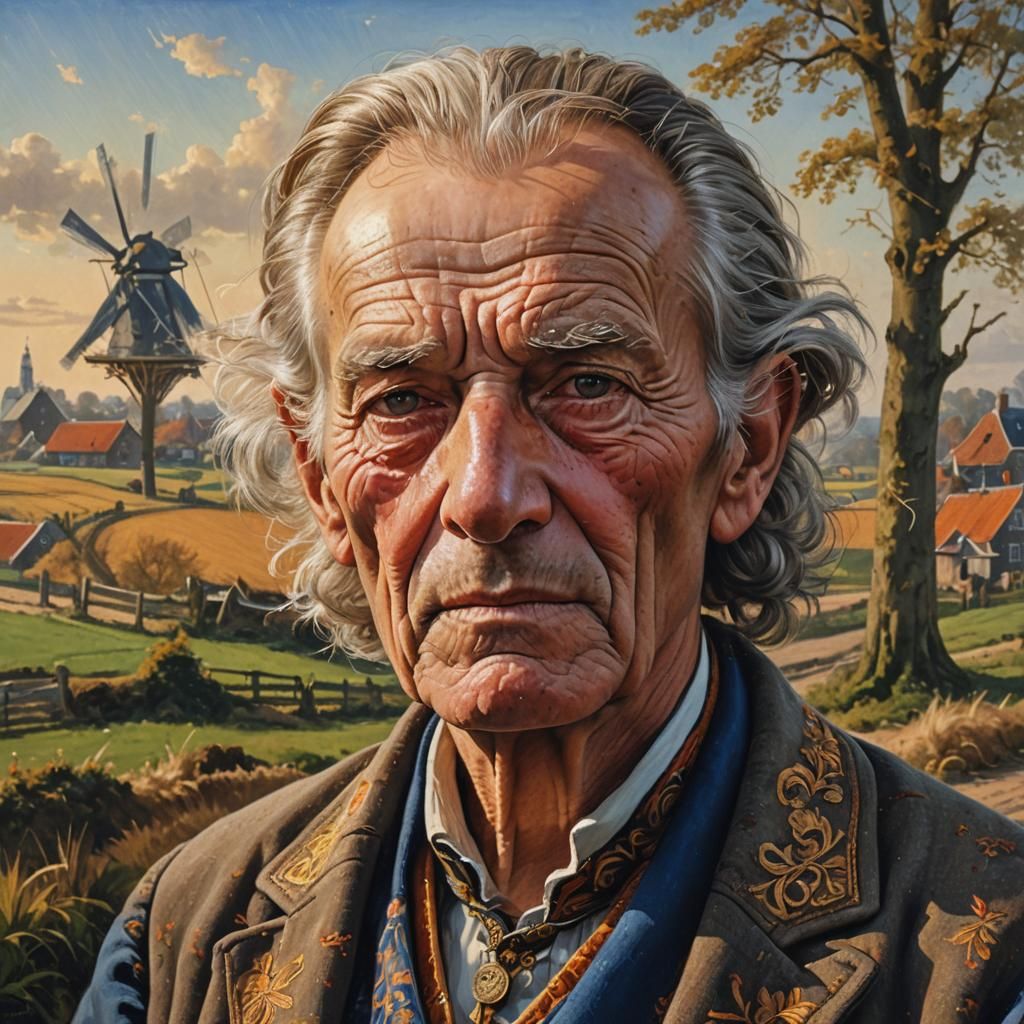 Dutch Realism Portrait of an Elderly Man