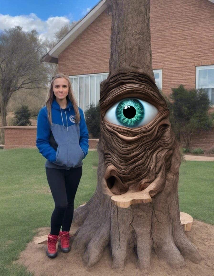 The FAKE Facebook Jesus picture enhanced