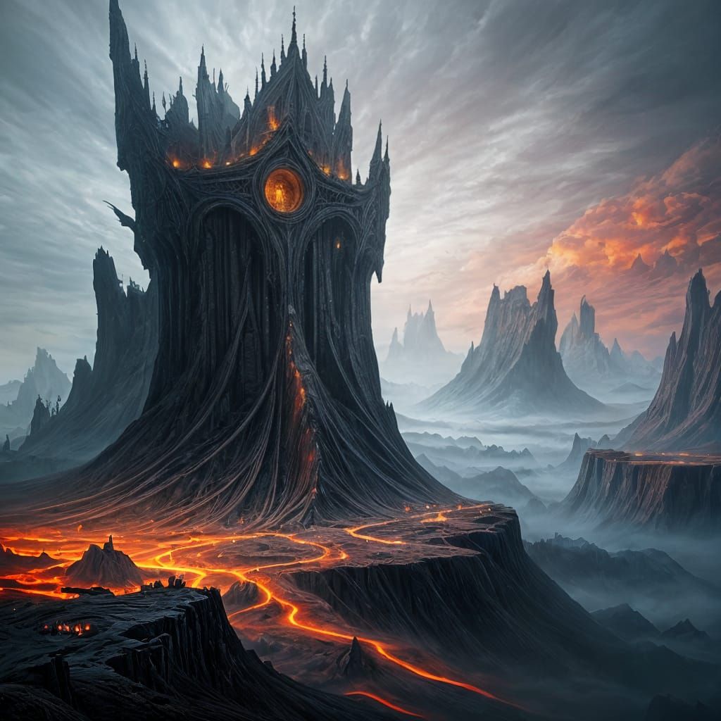 Dramatic Otherworldly Landscape in Digital Matte Painting