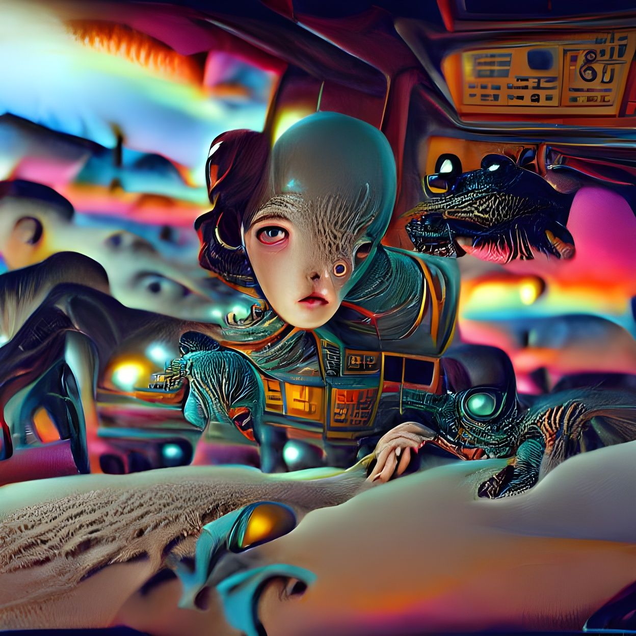 Lost in Space: Surreal Photorealistic Alien Landscape