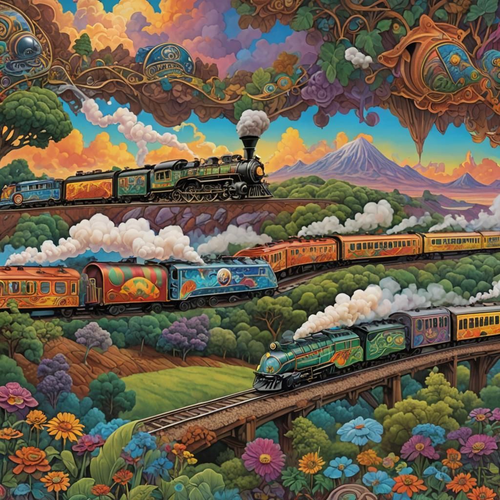 Terrapin inspired express train, terrapin features, steam en...