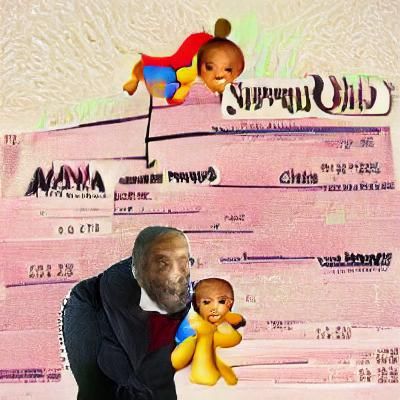 Man and Child Support: AI-Generated Conceptual Image