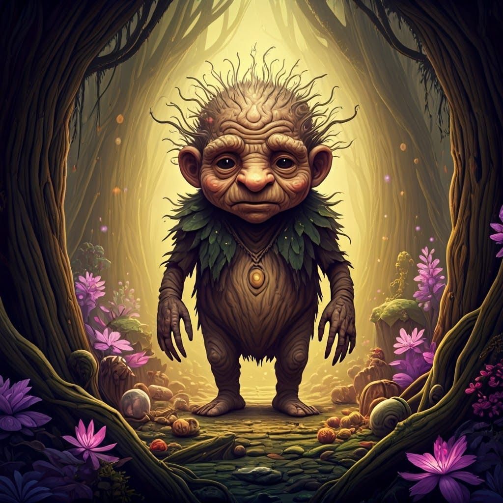 mystical sad creature