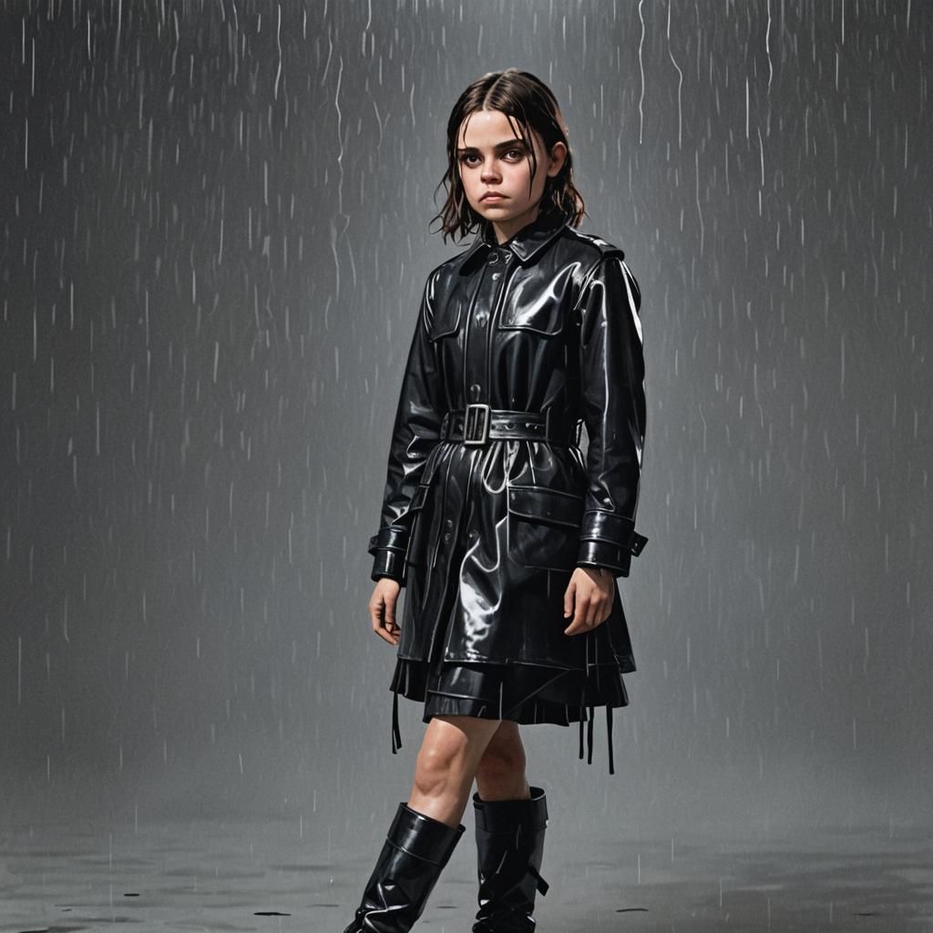 Magazine Cover: Black Boot Prison Leather, Hyperdetailed Art