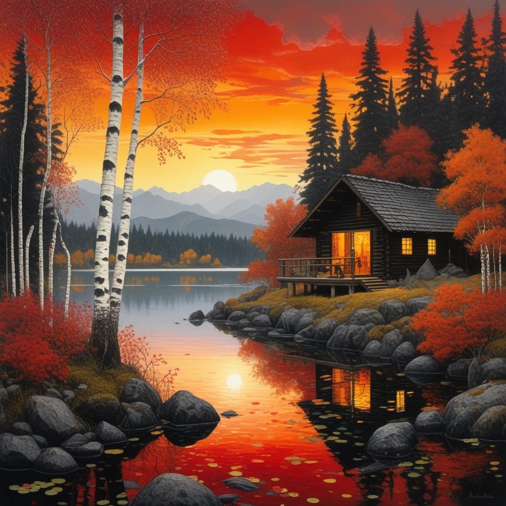 Courtesy @Shadowin and @Dryheat

misty lake with micro detai...