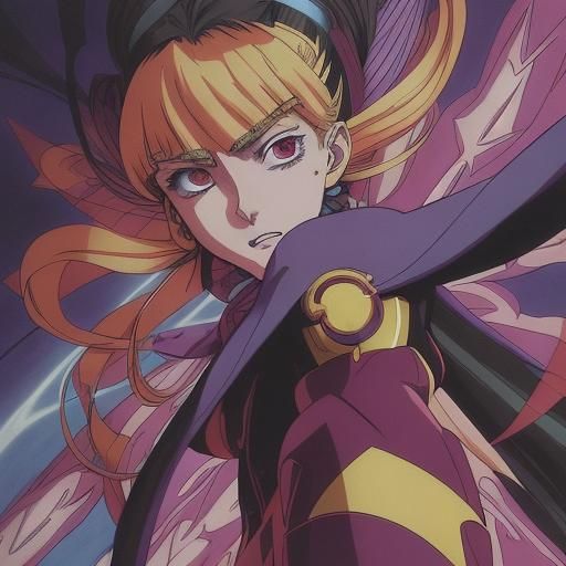 Crazy Quilt in Anime Style, Cel-Shaded Manga Scan