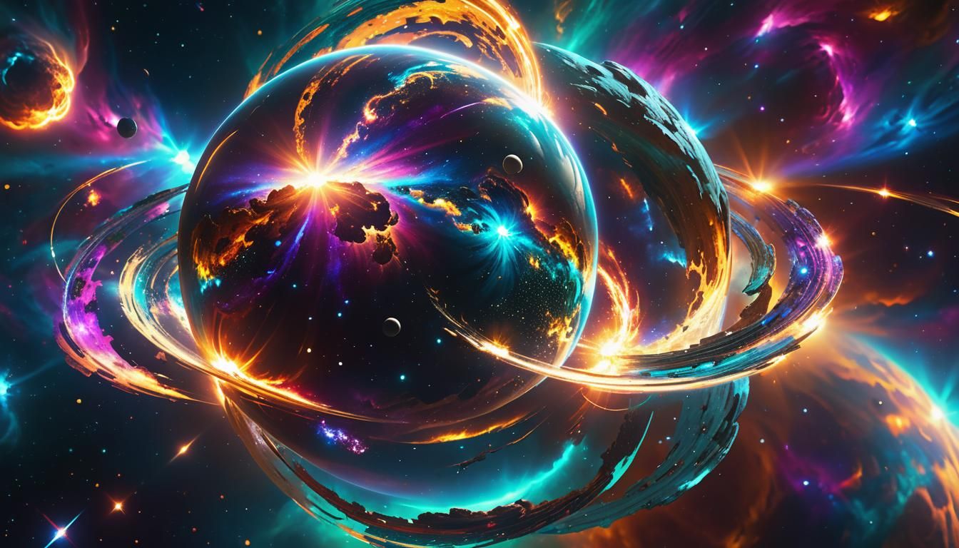 Cosmic Concept Art: Spinning Stars in Astrosphere